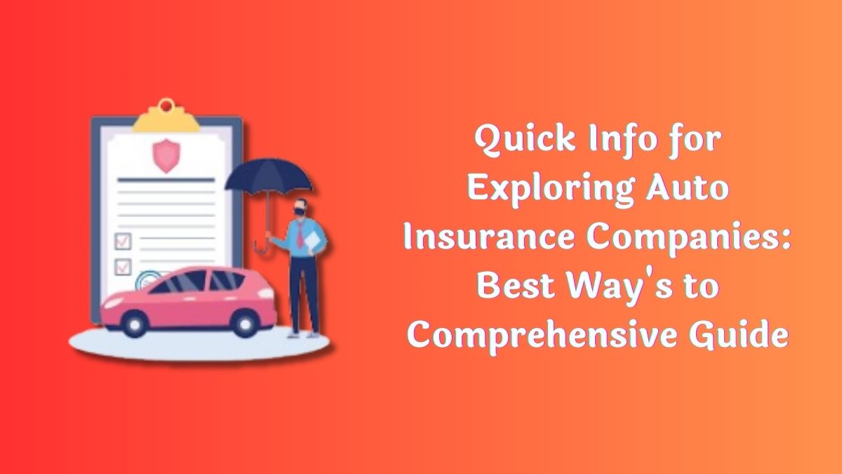 Auto Insurance Companies